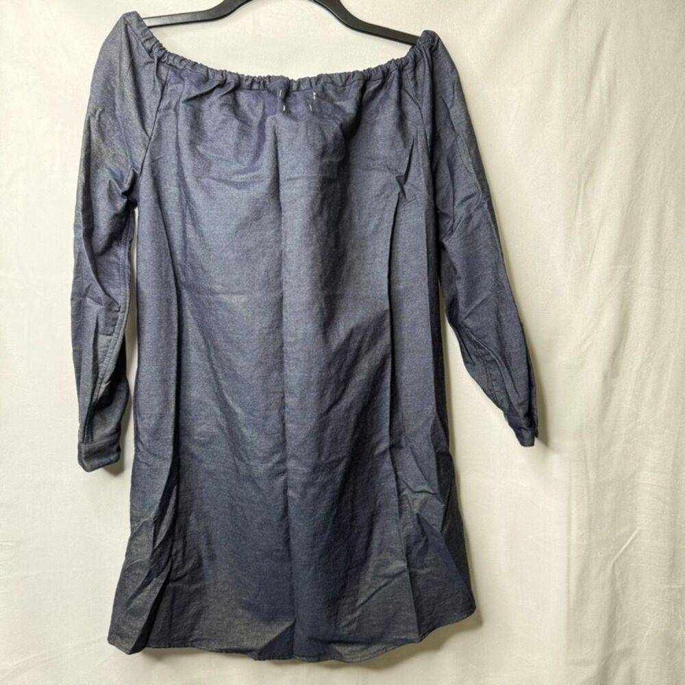 Rag & Bone Jean Blue Chambray Off the Shoulder Mini Dress Size S/P